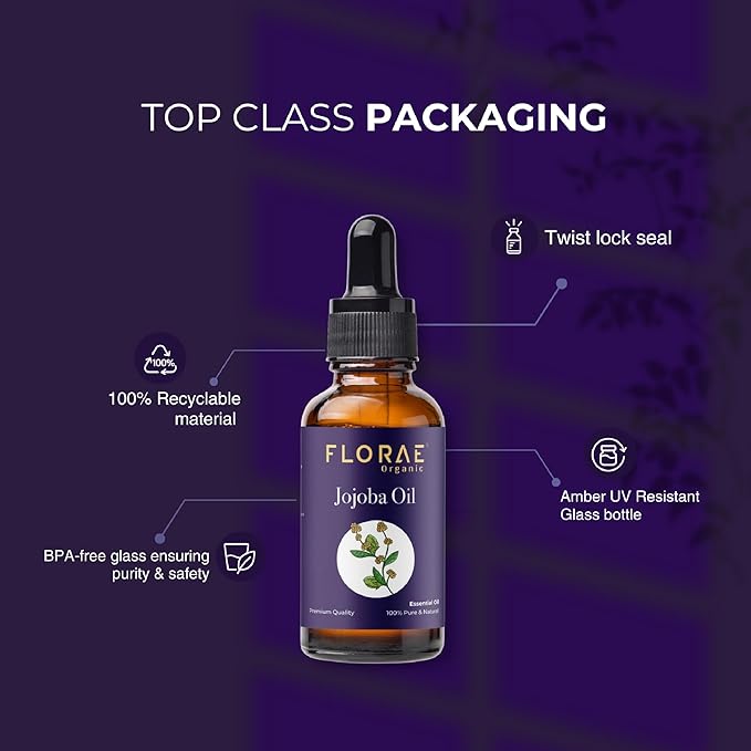 Jojoba Essential Oil 4 Fl Oz 100% Pure and Natural Essential Oil with Dropper for Diffuser Aromatherapy Massage Candle and Soap Making Fragrance (118 Ml)