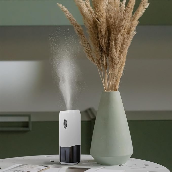 Automatic Aromatherapy Diffuser Gray 1-Set Home Oil Diffuser with Timer Function for Air Purification and Room Fragrance