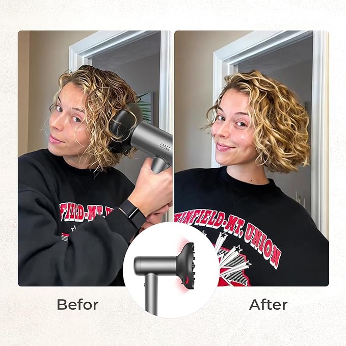 TYMO Adjustable Hair Diffuser, Magnetic Diffuser Attachment Compatible with TYMO AIRHYPE & AIRHYPE Lite Only, Perfect for Curl Definition and Volumizing Styling