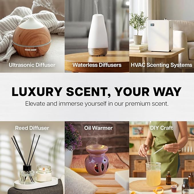 Hendson Ritzy Diffuser Oil Refill Inspired by The Iconic 5-Star Coastal Blend - Bergamot Lemon Sea Breeze Luxury Hotel Series Fragrance Oil for Diffusers, Crafting & Aromatherapy (8.5 Fl Oz)