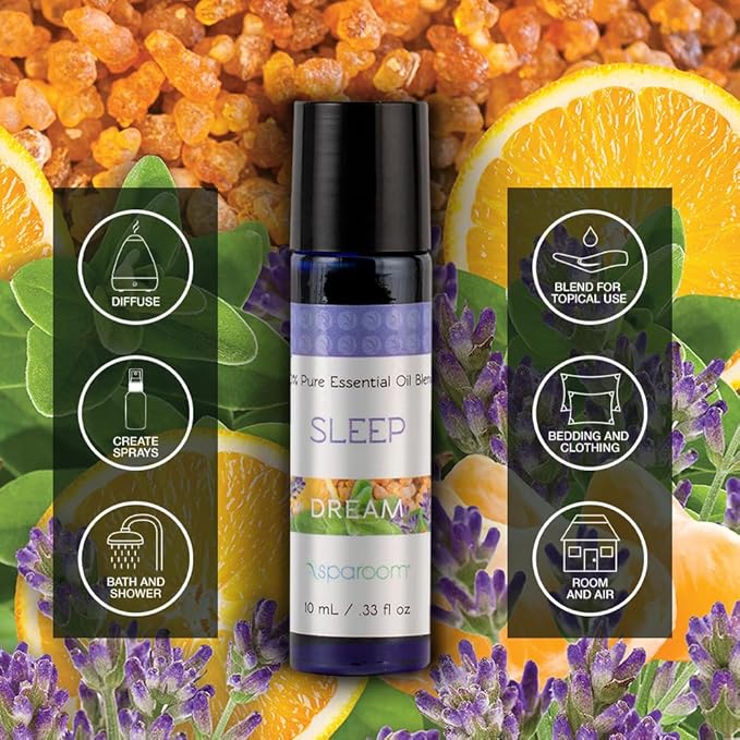 SpaRoom Aromatherapy 100% Pure Essential Oils for Diffusers and Air Freshners, Dream Sleep Blend, 10 mL
