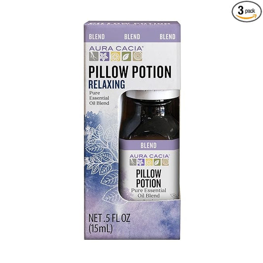 Aura Cacia Essential Oil Calming Pillow Potion, 0.5 Fluid Ounce