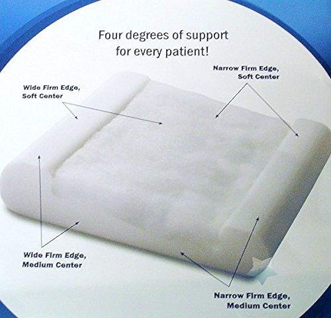 Foot 4-in-1 Cervical Pillow, Regular 23" x 15.5" x 4.5" - Therapeutic Support for Head and Neck to Keep Spine in Alignment