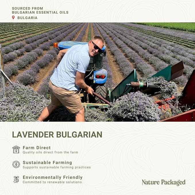 Lavender Oil - Bulgarian Essential Oils - Lavender Diffuser - Pure Therapeutic Grade (8oz)