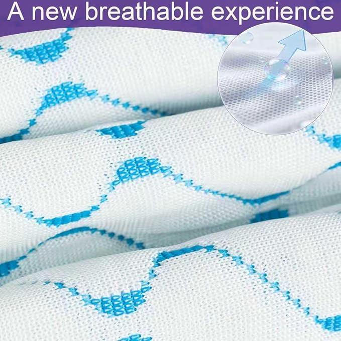 VAINOC Memory Foam Pillows King Size Set of 2,Adjustable Cooling Firm Pillow for Side Back Stomach Sleepers with Washable Removable Cover