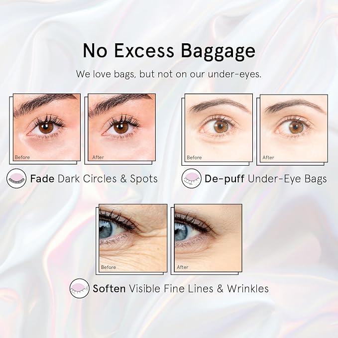 grace & stella Peptide Under Eye Patches with Niacinamide & Rice Extract - Firming Eye Masks for Dark Circles and Puffiness - Bulk Mothers Day Gifts - Vegan, Cruelty-Free (White, 48 Pairs)