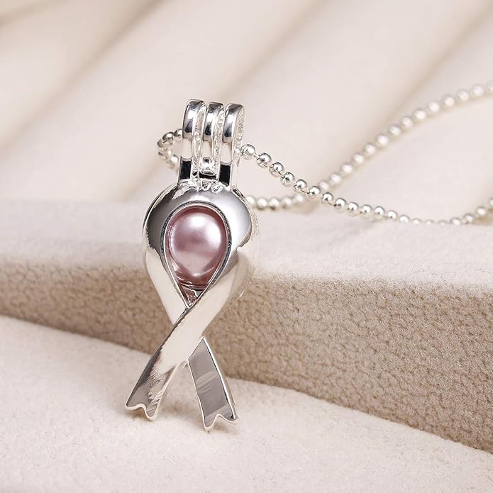 Mixed Pearl Cage Locket Pendants Set, Essential Oil Diffuser DIY Necklace Bracelet Jewelry Making Craft, Bulk Beads Aromatherapy Diffuser Charms Gifts for Women Girls
