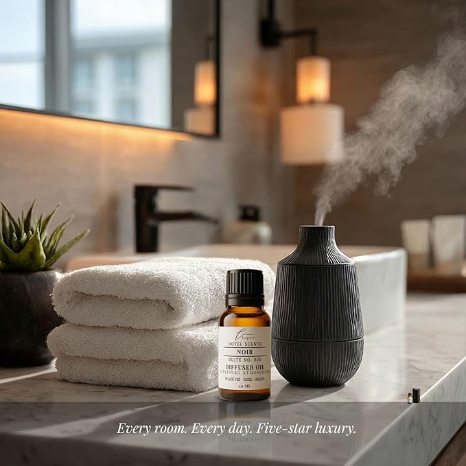 Lapew Hotel Scents Luxury Diffuser Oil | Noir Suite 900 | Inspired by Nobu Hotel | Hotel Fragrance Oil for Nebulizer & Waterless Diffuser | 10ml