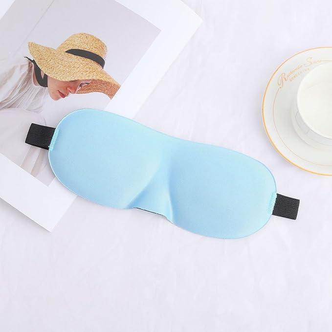 Soft Ergonomic Eye Cover Lightproof Knits Portable for & Sensitive Skin Comfort Breathable Eye