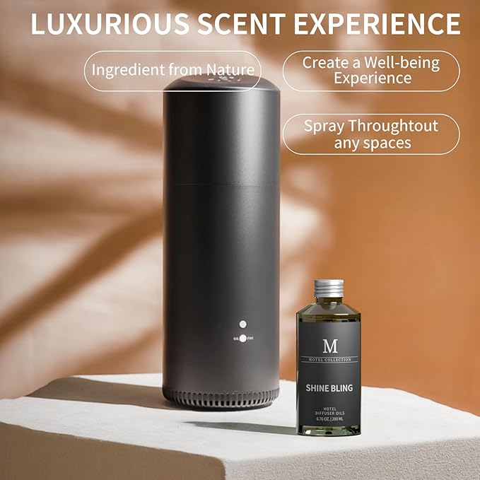 Hotel Scents Free One 6.76 Fl Oz (200 ml), Home Luxury Aroma,Hotel Fragrance Diffuser Oil,Hotel Diffuser Oil for Aromatherapy, Bigger Bottle, Bolder Aroma, Longer Lasting