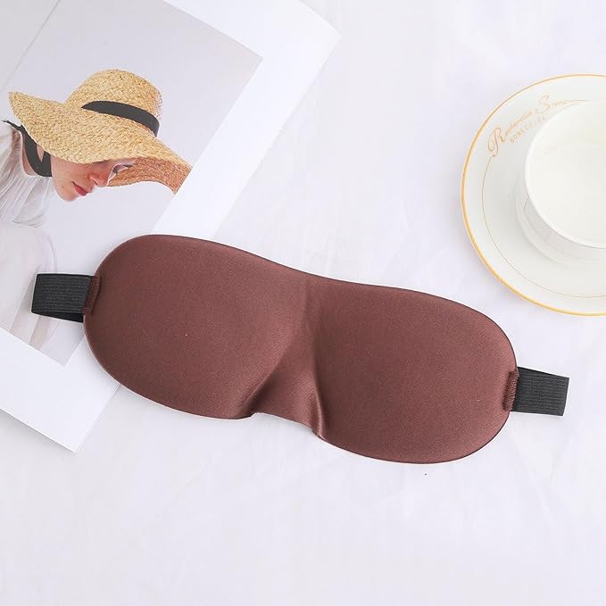 Soft Ergonomic Eye Cover Lightproof Knits Portable for & Sensitive Skin Comfort Breathable Eye