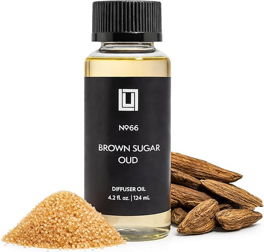 Aroma by Lulu - Brown Sugar & Oud - Luxury Fragrance Oil for Waterless Cold Air Diffusers - Aromatherapy Fragrance Oil Blend for The Home or Office