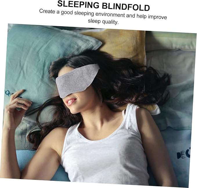 FOMIYES Blackout Eye Mask for Sleeping Comfortable Light Blocking Blindfold for Travel Home Use Flexible Strap for Men Women
