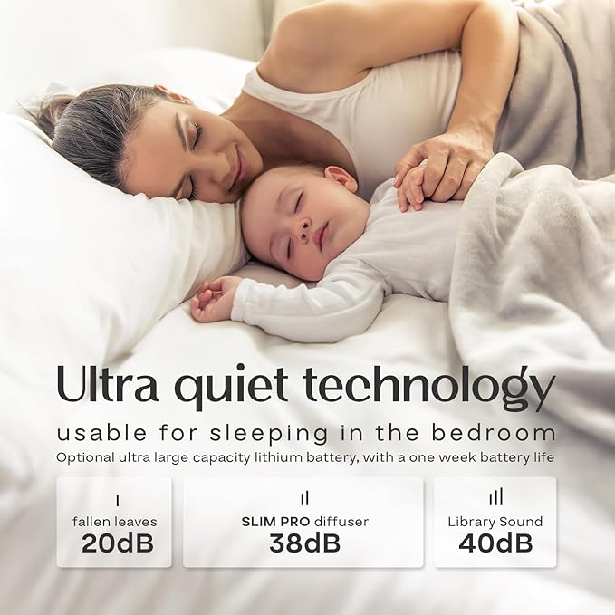 AromaPlan 5-Star Collection Rechargeable Waterless Diffuser (Fragrance Included)- Smart Cold Air Diffuser, Adjust Intensity & Timer, Long Battery Life- Aluminum Body, Luxury Scent Experience, Silver