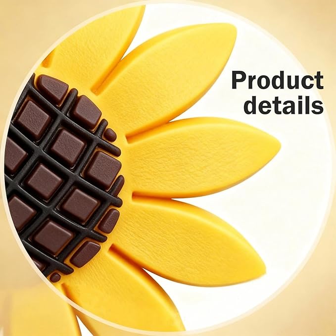 2 PCS Sunflower Car Air Vent Clips, Flower Cute Nature Diffuser Clip, Alloy Anti-rust Vibrant Straight Outlet Ornament, Interior Decoration Accessory for Most Cars (Yellow)