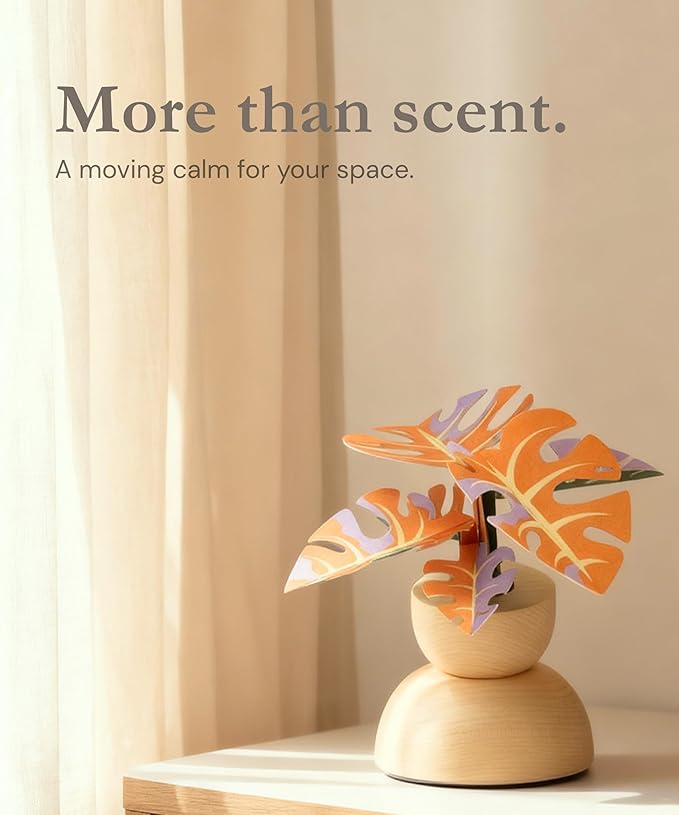 Rotating Aroma Diffuser with Mist – Kinetic Desk Decor with Gentle Scent Flow, Essential Oil Diffuser for Small Spaces, Aesthetic Gift for Women, Home & Office
