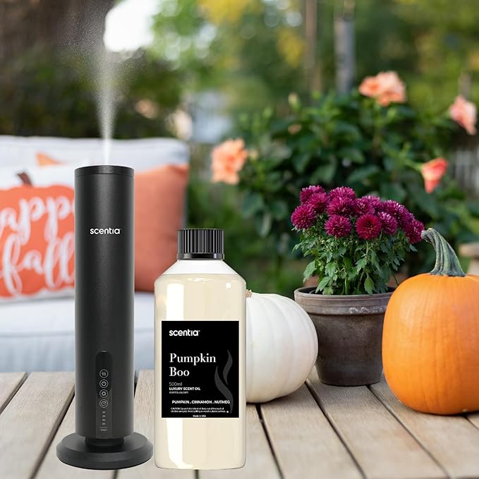 Scentia Pumpkin Boo Fragrance Oil for Diffusers – Pumpkin Spice Vanilla Home Fragrance Oil Refill for Aromatherapy, Candle Making & DIY Projects – Warm Sweet Gourmand Scent Oil – 500 ml