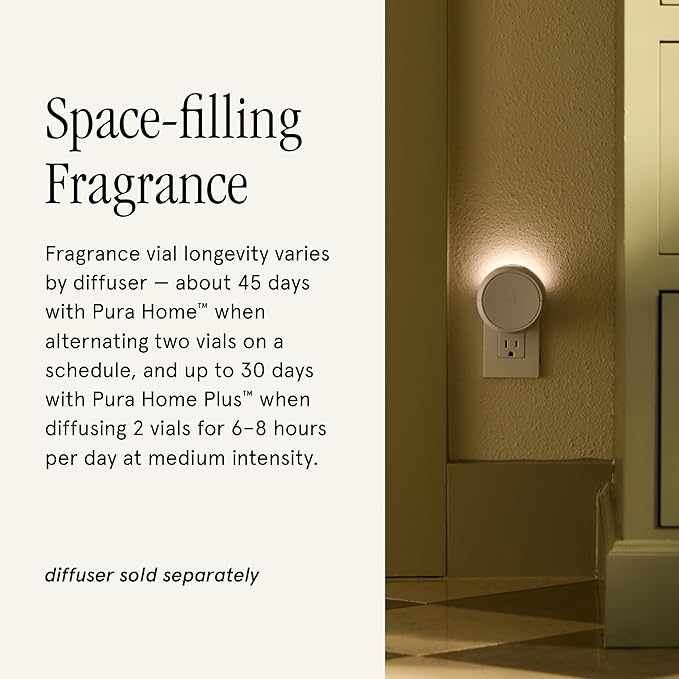 Pura & Mersea Home Scent Refill - Smart Home Air Diffuser - Hours of Luxury Fragrance per Refill - Clean & Safe Pura Diffuser Refills - Voyager (2 Pack)