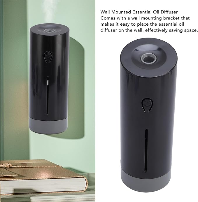 Essential Oil Diffuser, 50ml Quiet Aromatherapy Diffuser Supports Sound Sensing, 3 Timer Setting Adjustable Spray Mode for 60㎡ Area Home Office Spa