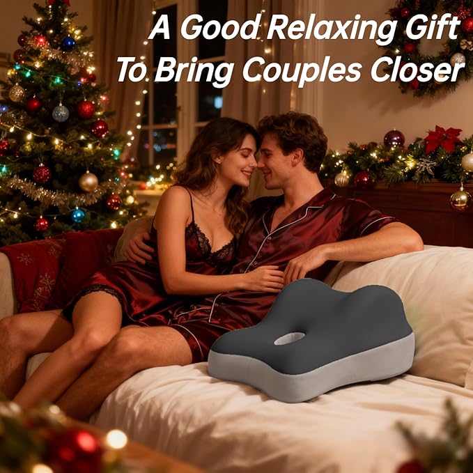 Butt Cushion for Couples Pregnant Women Enhanced Supporting Model Furniture Pillow Support Pillowcase Suitable for Home Use, Ideal for Sitting and Lying, Pillow Modern and Simple Style (Grey)