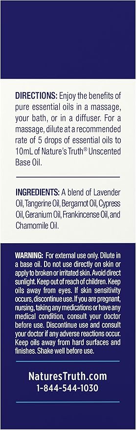 Nature's Truth Good Nite Pure Essential Oil | 15 mL | Aromatherapy | Botanical Blend | Plant Based, Non-GMO & Gluten Free