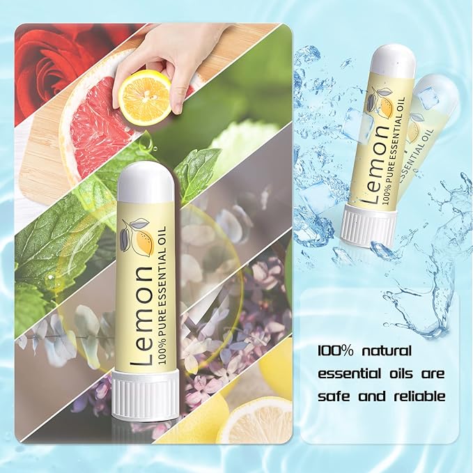 Hion Nausea Relief Inhaler-Lemon, Natural Essential Oils Inhalers