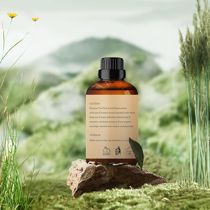 Basil Essential Oils 120ML, Pure Basil Essential Oil for Aromatherapy Diffuser - 4 Fl Oz