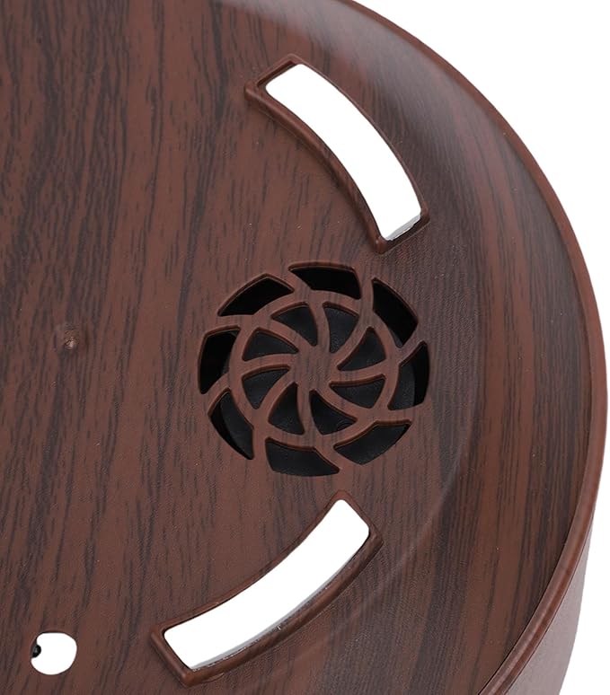 Zerodis Diffusers for Essential Oils Diffusers Powered Mini Humidifier with Mystical/Fantasy Effect Dual Mist Modes and Super Quiet Operation Under 35dB for Home Bedroom Office (Dark Wood Grain)