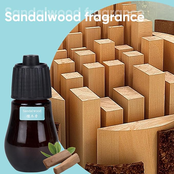 Aromatherapy Essential Oil Set - 3-Piece Essential Oil Set in Three Flavors: Sandalwood, Gardenia, Clove Flower
