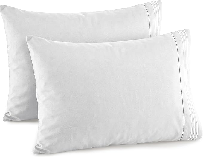 Elegant Comfort Premium Hotel Quality 2-Piece Pillowcase Set, Luxury & Softest 1500 Thread Count Egyptian Quality Bedding Pillowcases, Wrinkle and Fade Resistant