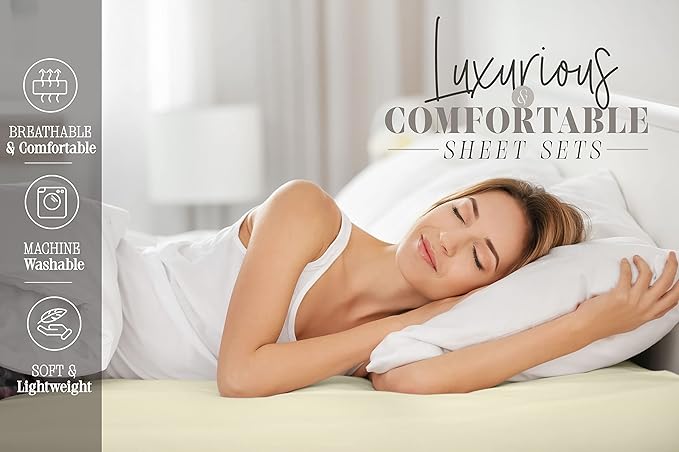 Elegant Comfort Luxury Soft Bed Sheets Paisley Pattern - 1500 Premium Hotel Quality Microfiber Softness Wrinkle and Fade Resistant (6-Piece) Bedding Set, King, Paisley Indigo