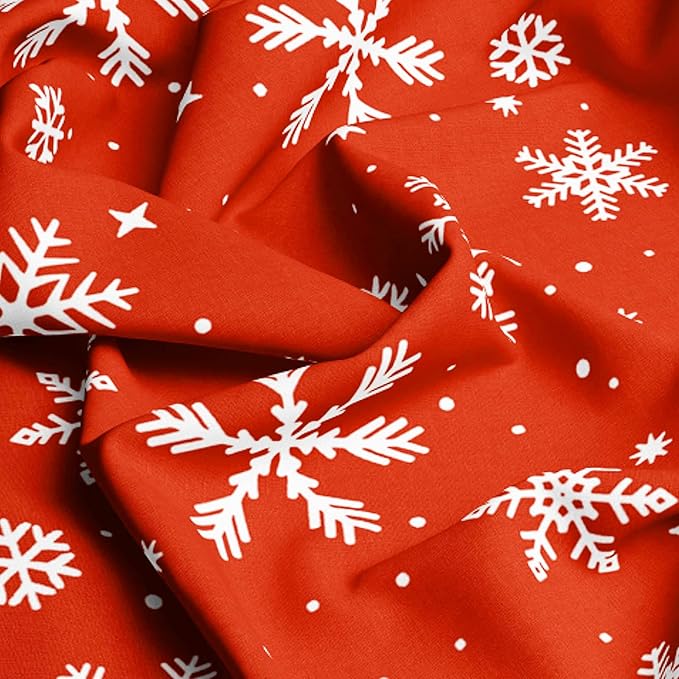 YIYEA Christmas Standard Pillow Cases Set of 2, Ultra Soft Double Brushed Microfiber Pillowcases Standard, Christmas Snowflake Bed Pillow Covers, Fade Resistant, Easy Slip-On (20"x26")
