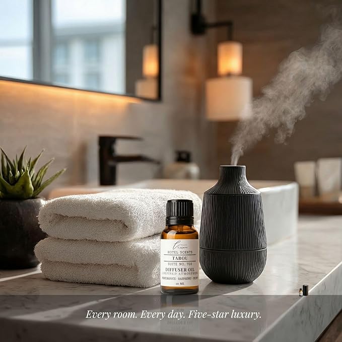 Lapew Hotel Scents Luxury Diffuser Oil | Tabou Suite 702 | Inspired by the Palms Hotel Las Vegas | Hotel Fragrance Oil for Nebulizer & Waterless Diffuser | 10ml