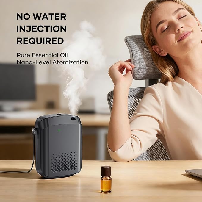 Essential Oil Diffuser & Smart Humidifier - 400mL Capacity Up to 3200 sq.ft., Aromatherapy Scent Machine with Smart APP, Scent & Time Adjustment for Home, Hotel, Office