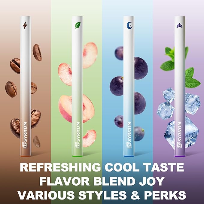4-in-1 Healthy Herbal Diffuser Pen, Supports Lung Rest, Vitality, Calm Mood & Sleep Aid, with Natural Plant Extracts, Habit Shift, Natural Alternative, Total 2400 Uses