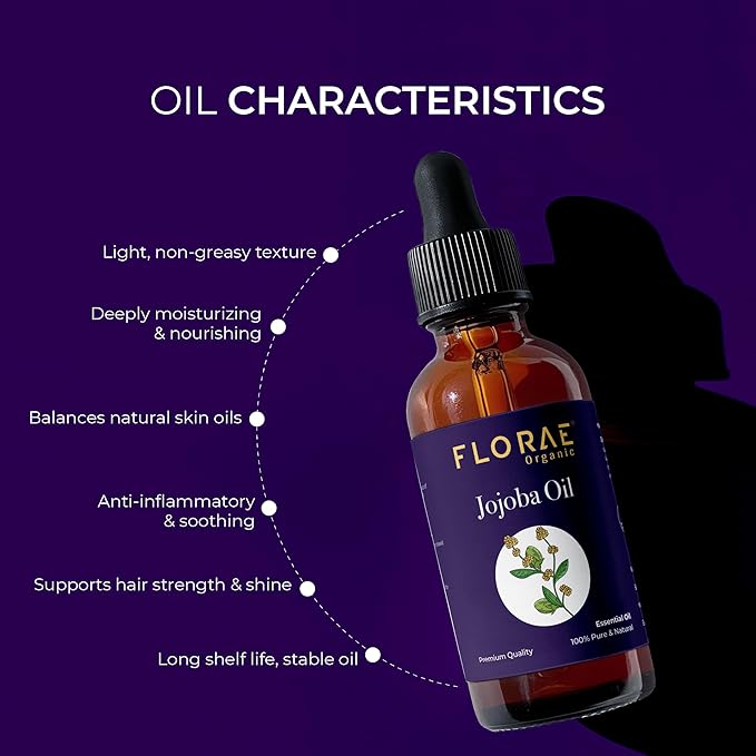 Jojoba Essential Oil 4 Fl Oz 100% Pure and Natural Essential Oil with Dropper for Diffuser Aromatherapy Massage Candle and Soap Making Fragrance (118 Ml)
