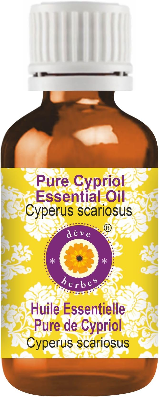 dève herbes Pure Cypriol Essential Oil (Cyperus scariosus) Steam Distilled 15ml (0.50 oz)