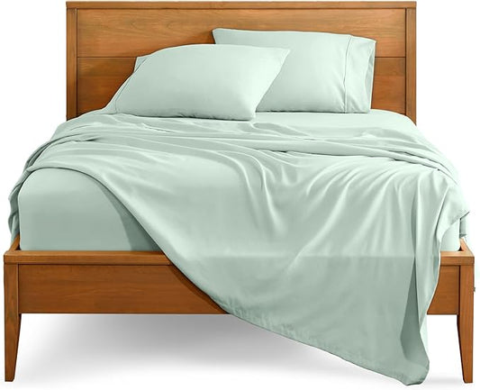 Bare Home King Sheet Set - 1800 Ultra-Soft Microfiber King Bed Sheets - Double Brushed - Deep Pockets - Easy Fit - 4 Piece Set - Bedding Sheets & Pillowcases (King, Spring Mint)