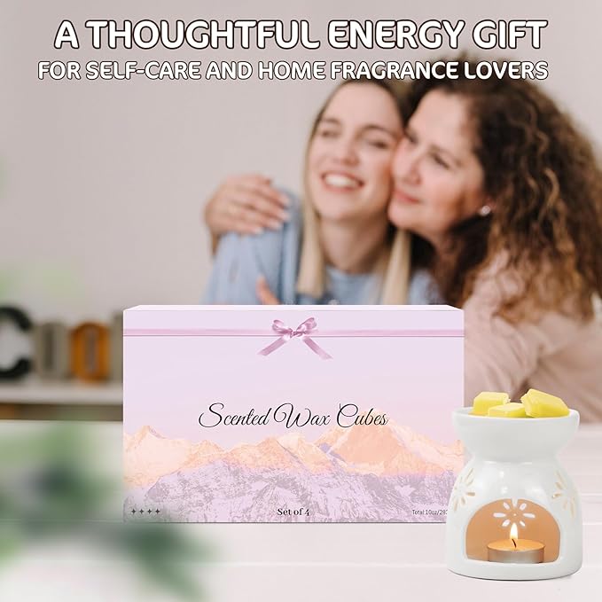 SCENTORINI Wax Melts, 8 Pack Soy Wax Cubes for Relax Healing, Natural Candle Wax for Warmer, Long-Lasting Highly Scented Wax Melts Tarts Gift Set for Home Fragrance