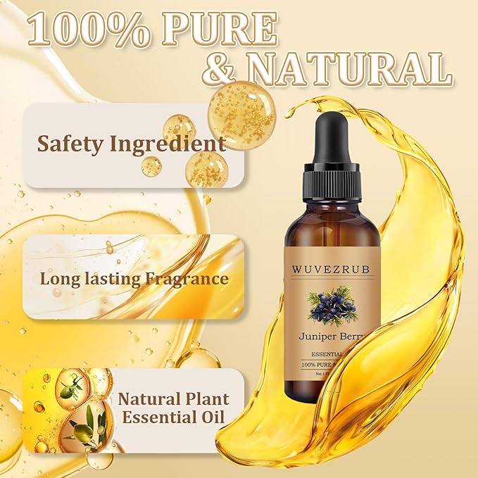Juniper Berry Essential Oil 30ML - 100% Pure and Natural Oils for Aromatherapy Diffuser - 1 Fl Oz/Juniper Berry