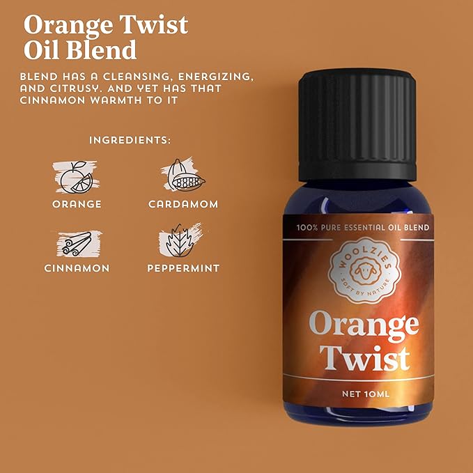Woolzies Autumn Bakery Fall Essential Oil Set of 3 | Includes Pumpkin Pie, Cinnabake & Orange Twist | 10ML