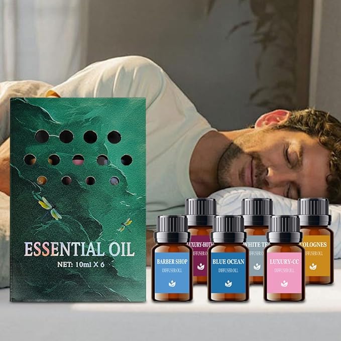 Essential Oil Refill Set for Aromatherapy Diffuser, Mix Scent Fragrance Oil