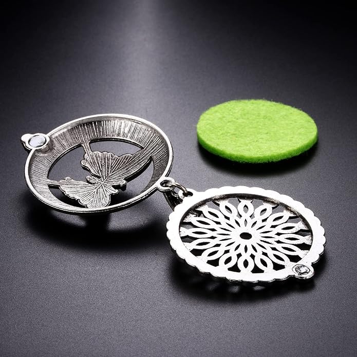 Mixed Pearl Cage Locket Pendants Set, Essential Oil Diffuser DIY Necklace Bracelet Jewelry Making Craft, Bulk Beads Aromatherapy Diffuser Charms Gifts for Women Girls