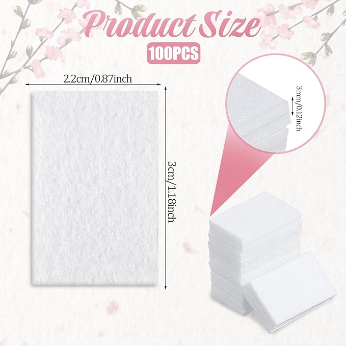 100 PCS Unscented Aroma Pads, 1.2x0.9 White Essential Oil Pads Aroma Oil Refill Pad Perfume Diffusers Humidifier Refill Pad Replacement for Home Electronic Equipment Locket Scent Ball Plug-in Diffuser