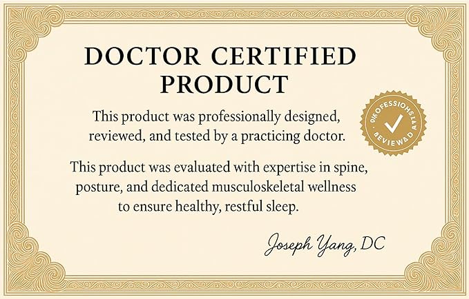 Orthopedic Memory Foam Pillow for Neck & Shoulder Pain Relief