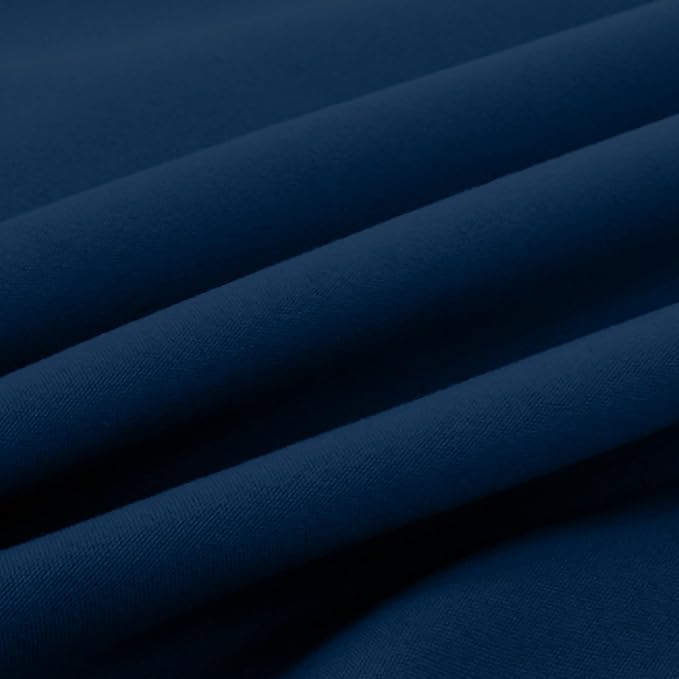 Elegant Comfort Luxury Ultra-Soft 2-Piece Pillowcase Set - 1500 Premium Hotel Quality Microfiber Double Brushed - Wrinkle Resistant, King Size, Navy Blue