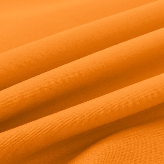 Elegant Comfort Luxury Ultra-Soft 2-Piece Pillowcase Set - 1500 Premium Hotel Quality Microfiber Double Brushed - Wrinkle Resistant, Vibrant Orange (standard/queen size)