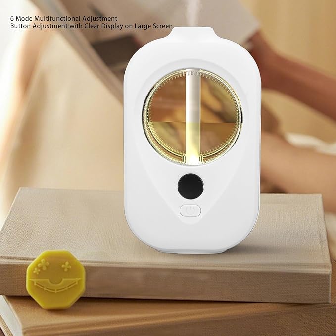HURRISE Essential Oil Diffuser Quiet Automatic Fragrance Dispenser for Home Office Bedroom 50ml