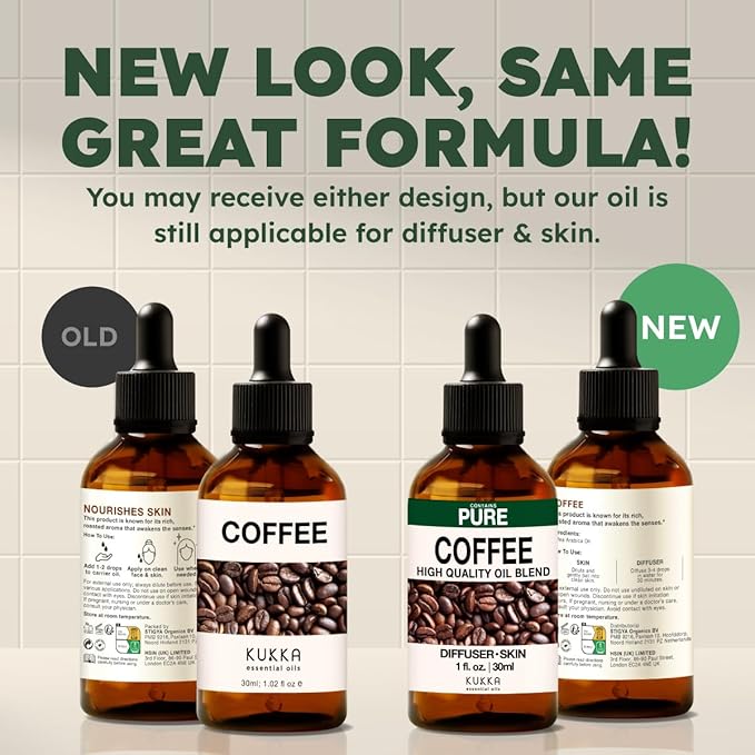 100% Pure Coffee Oil - 1 Fl Oz Coffee Essential Oil for Hair, Skin, Diffuser, Aromatherapy & DIY Soap Making Scent