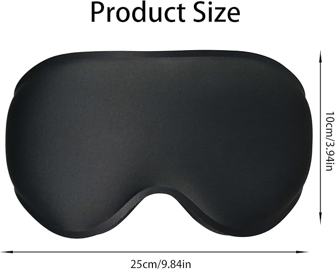 3D Light Blocking Sleep Eye Mask, No Pressure Eye Mask, Ultra Soft Eye Cover, Deep Sleep Mask, Night Blindfold, Home Office Nap Eye Mask